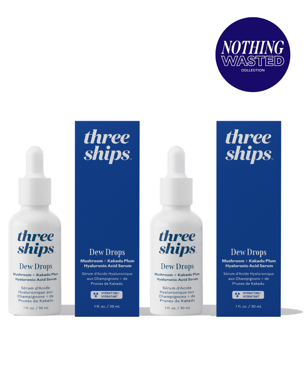 Dew Drops™ Mushroom + Kakadu Plum Hyaluronic Acid Serum Duo