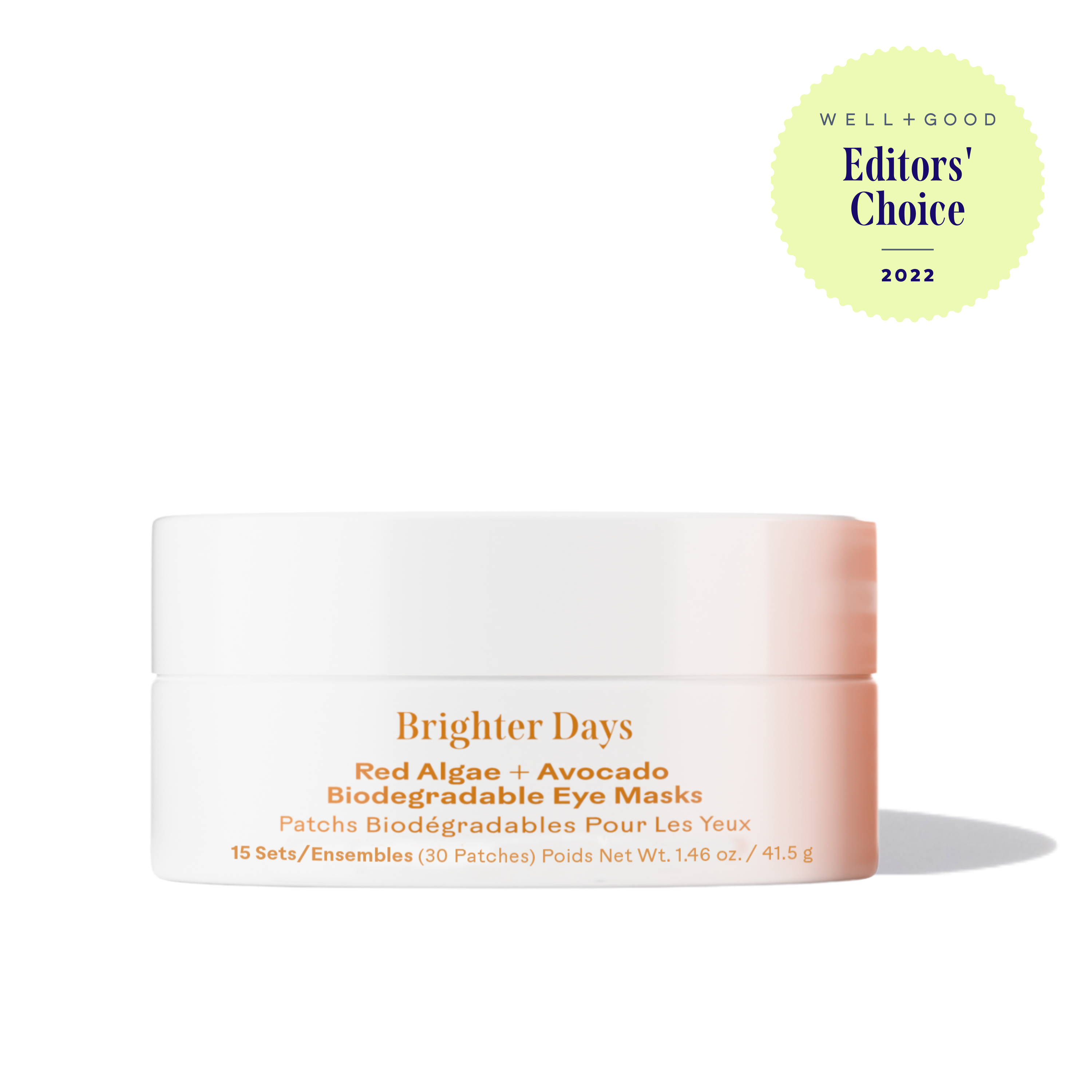 Brighter Days™ Red Algae + Avocado Biodegradable Eye Masks