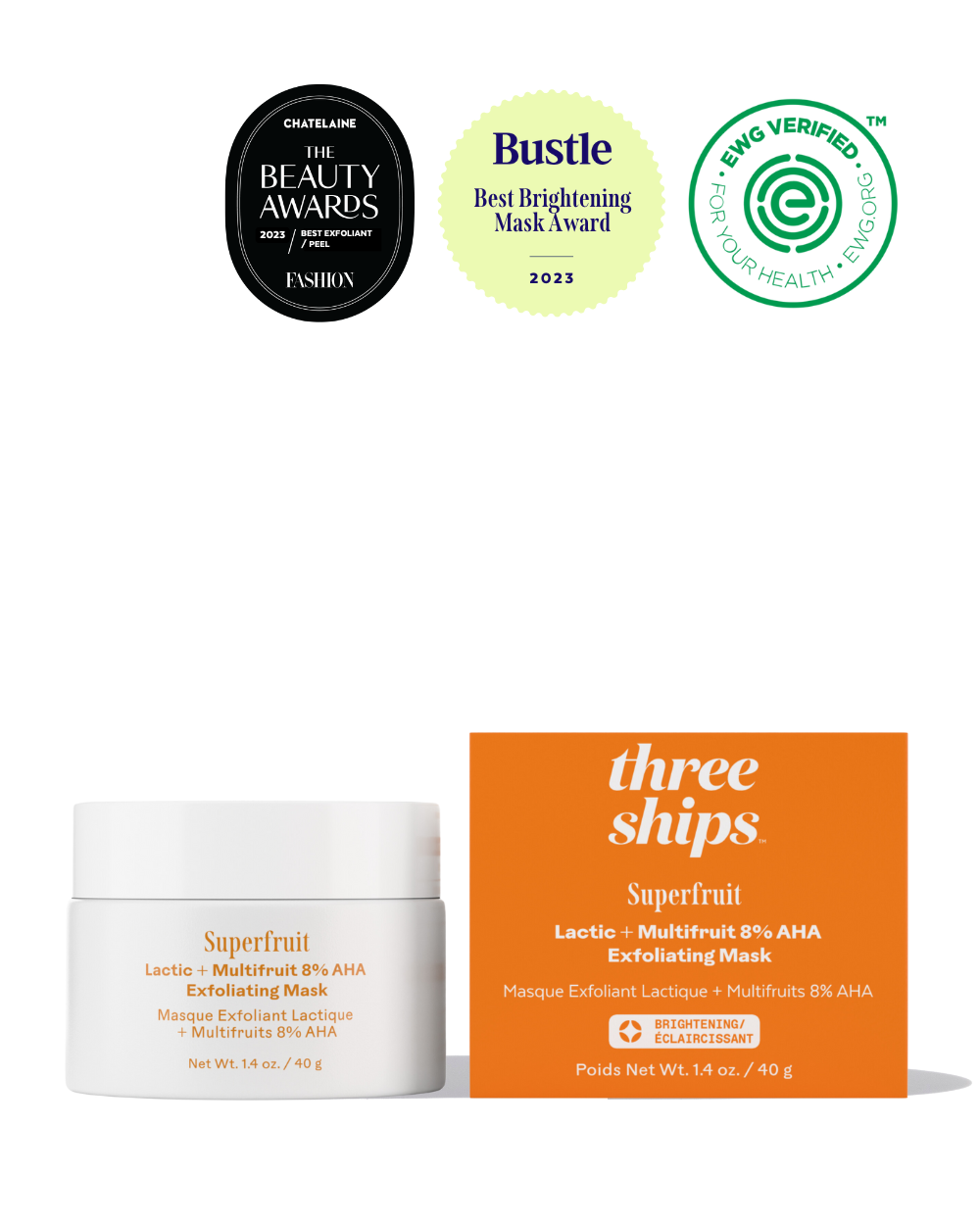 Superfruit™ Lactic + Multifruit 8% AHA Exfoliating Mask