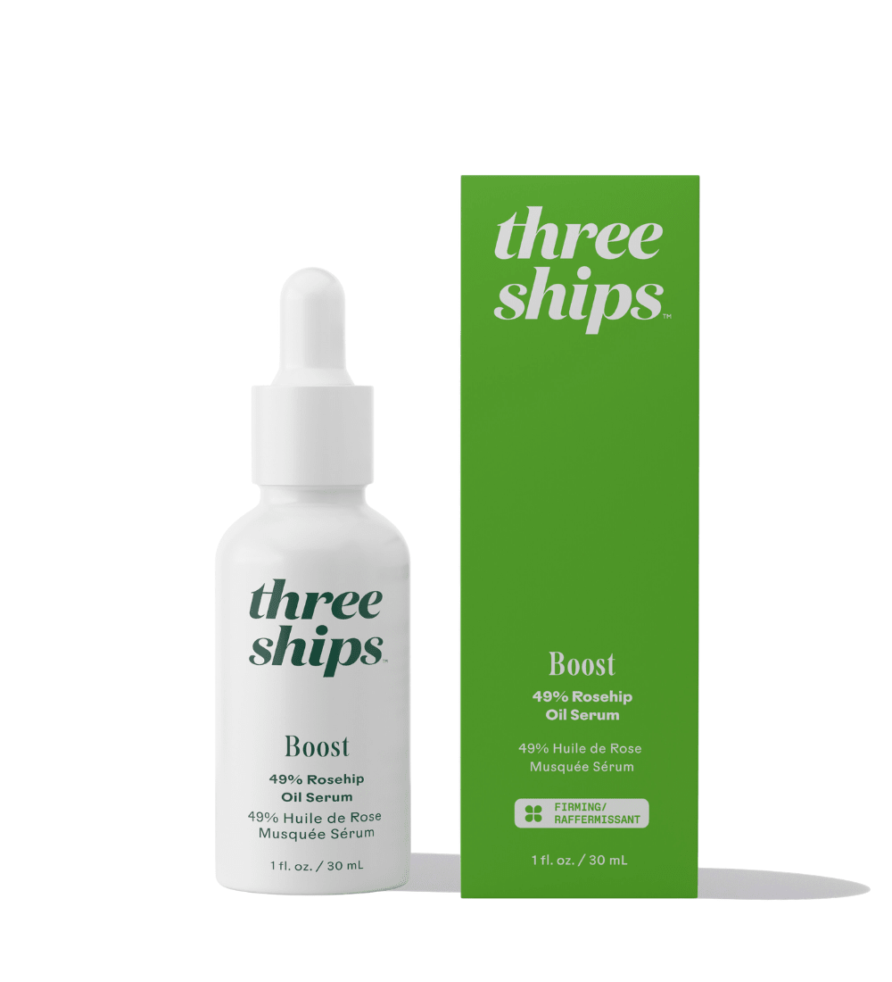Boost 49% Rosehip Oil Serum Three Ships SERUMS Natural Vegan Cruelty - free Skincare