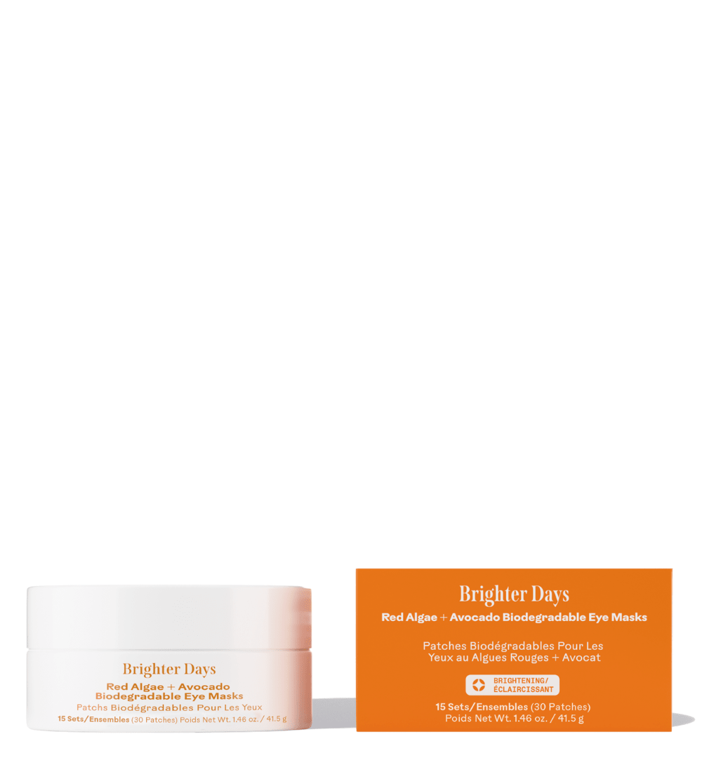 Brighter Days™ Red Algae + Avocado Biodegradable Eye Masks Three Ships MASKS Natural Vegan Cruelty - free Skincare