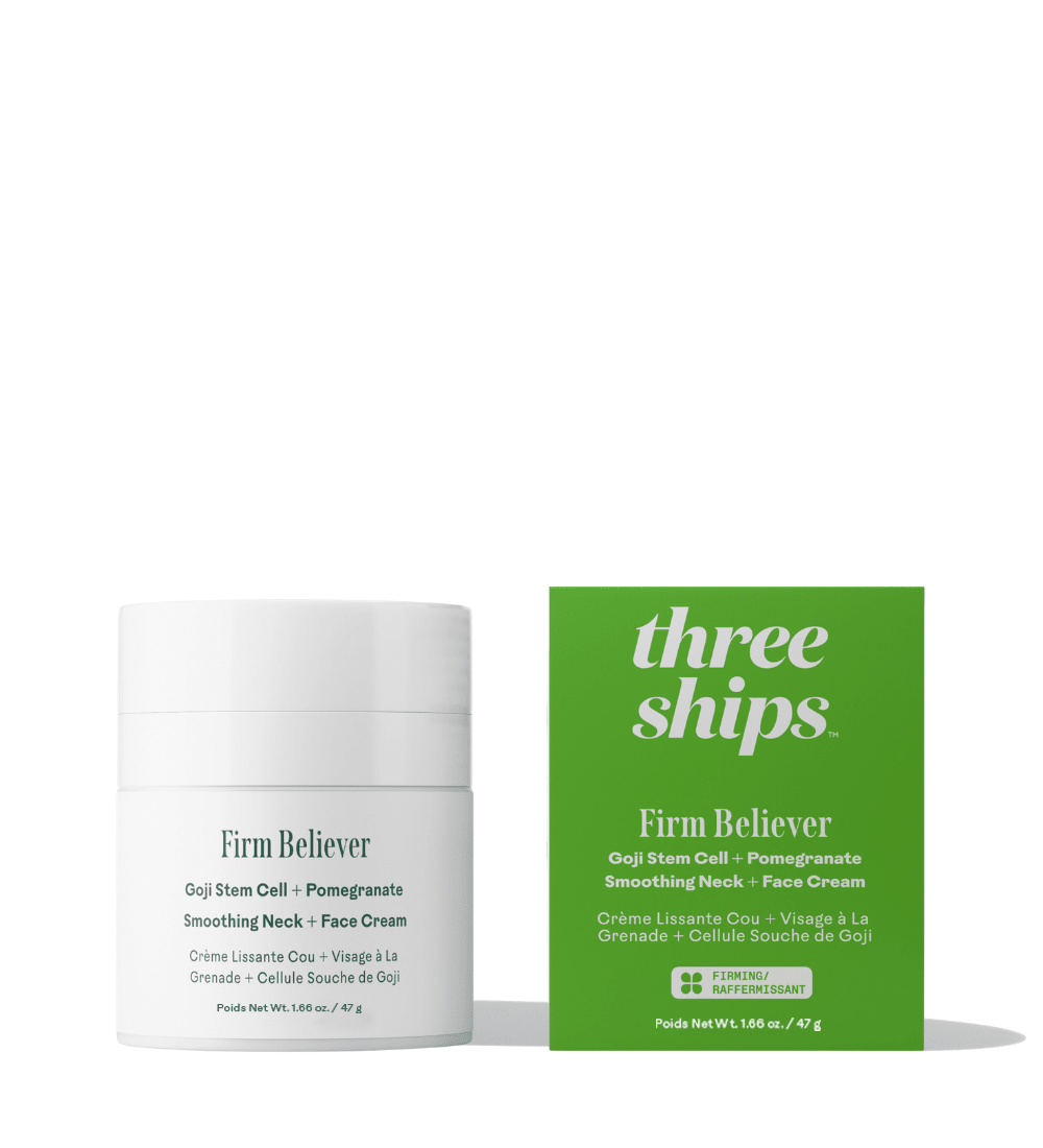 Firm Believer™ Pomegranate + Goji Stem Cell Exosome Neck + Face Cream Three Ships CREAMS Natural Vegan Cruelty - free Skincare