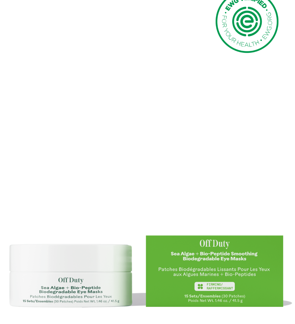 OffDuty™ Sea Algae + Bio - Peptide Smoothing Biodegradable Eye Masks Three Ships MASKS Natural Vegan Cruelty - free Skincare