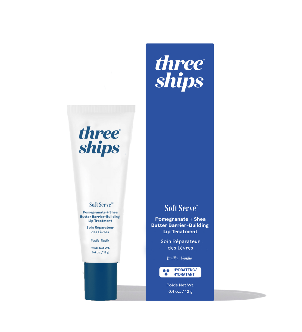 SoftServe™ Pomegranate + Shea Butter Barrier - Building Lip Treatment Three Ships LIP CARE Natural Vegan Cruelty - free Skincare