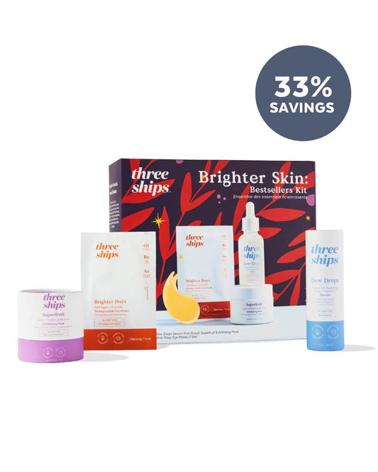 Brighter Skin: Best-Sellers Kit Three Ships KITS Natural Vegan Cruelty-free Skincare